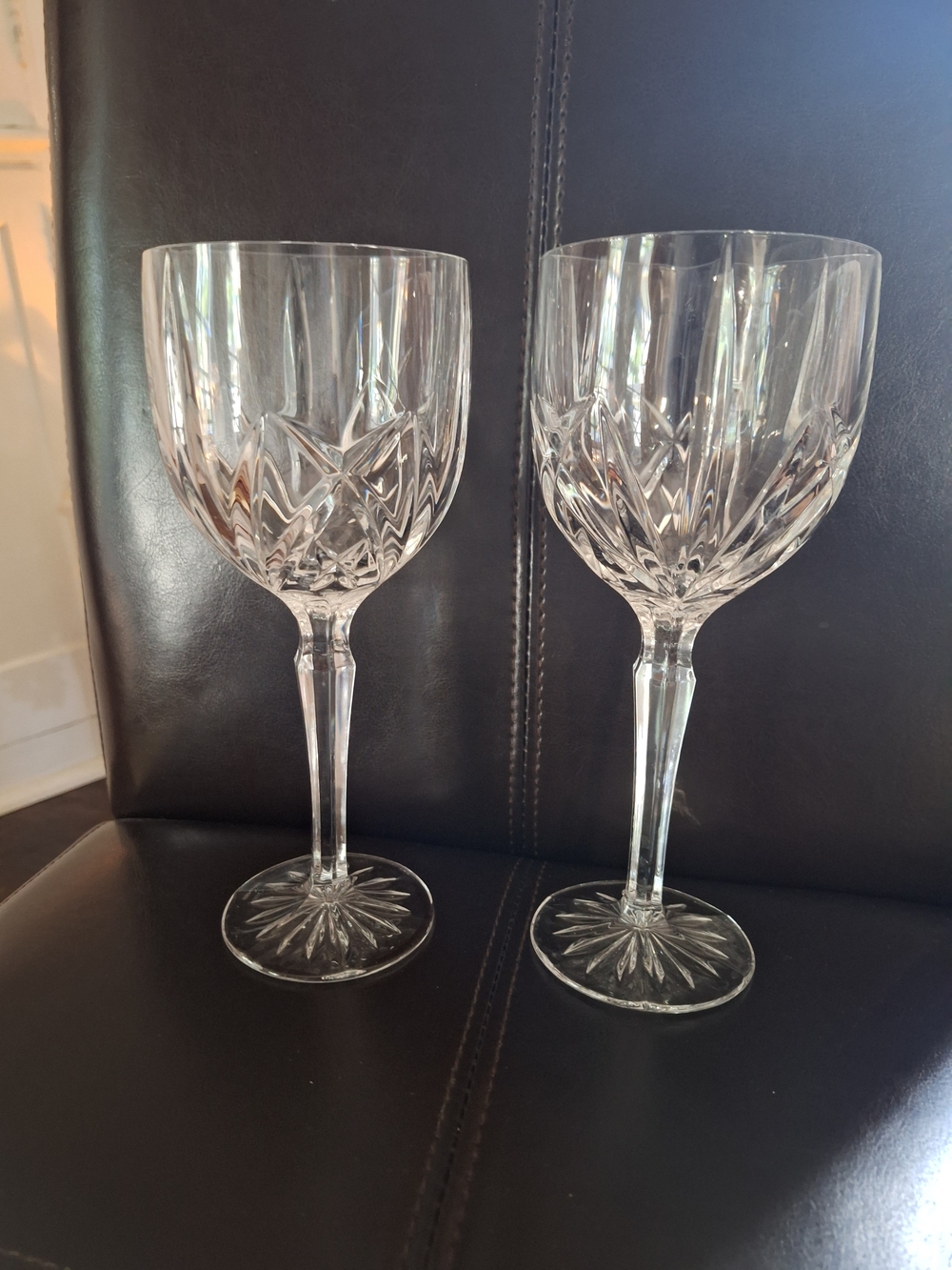 Waterford Marquis Brookside Clear Crystal-Style Cut Wine Glasses - Set of 2